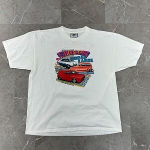 90s Vintage Hot Rod Graphic Tee Mens XL Good Guys Rat Rod‎ Drag Racing Shirt